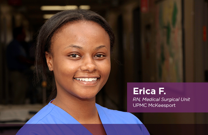 Erica F., RN, Medical Surgical Unit, UPMC McKeesport