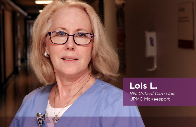 Lois L., RN, Critical Care Unit, UPMC McKeesport